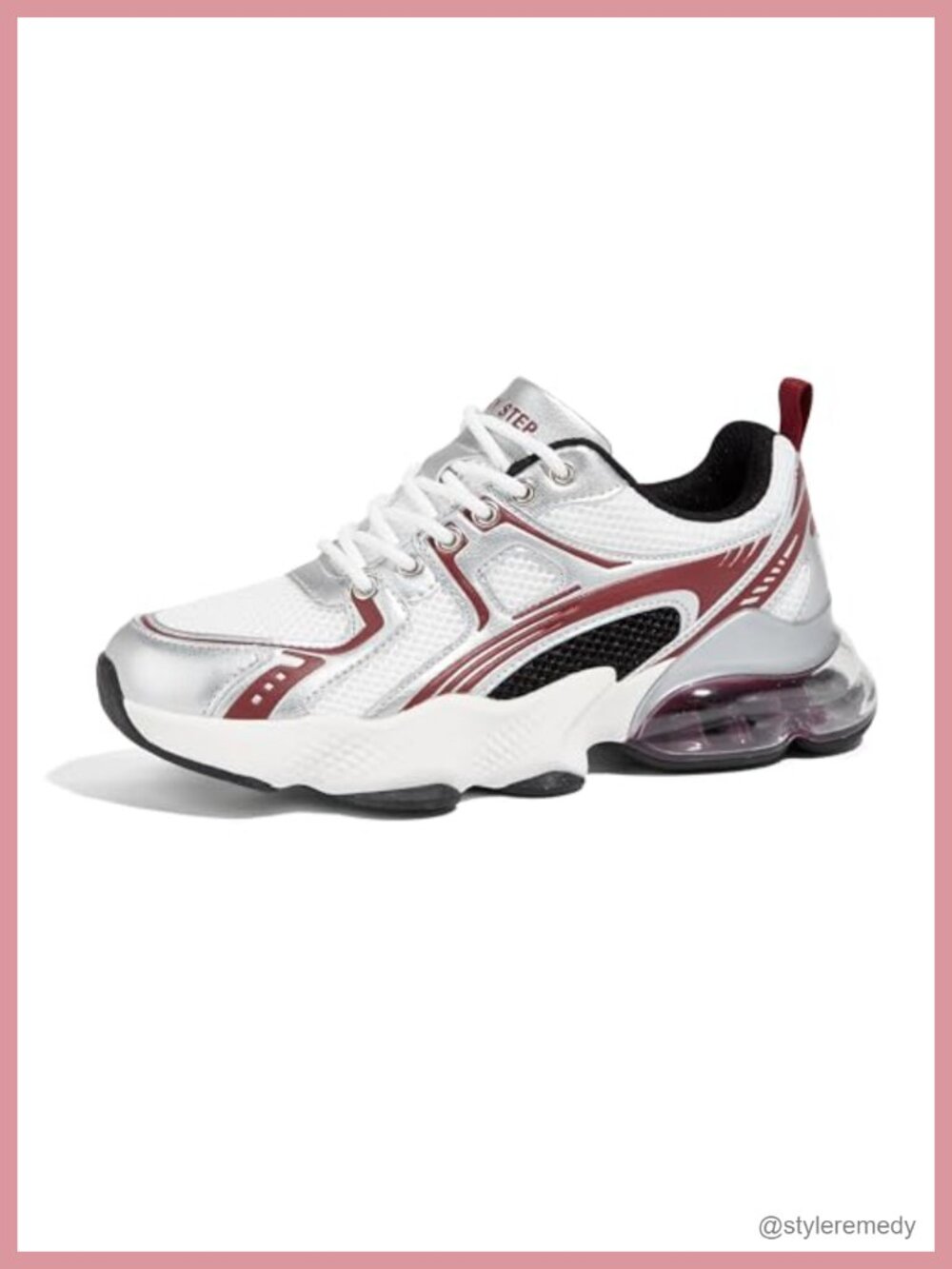 Women's Air Cushion Running Shoes Mesh PU Athletic Sneakers